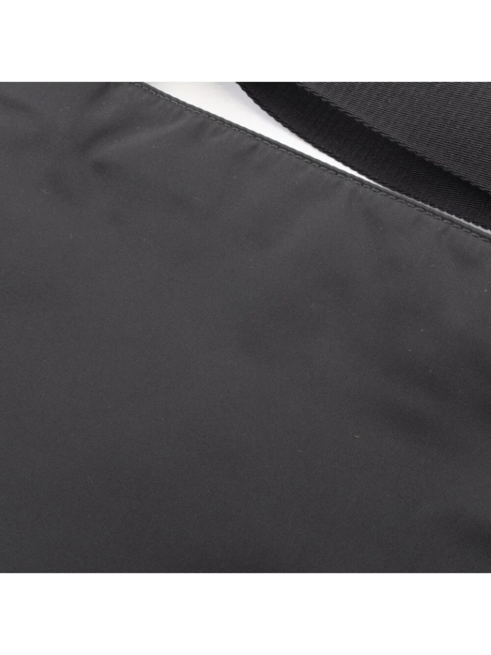 Prada Shoulder Bag Re-Nylon Black Nylon Saffiano Leather Triangle Logo - Picture 6 of 6